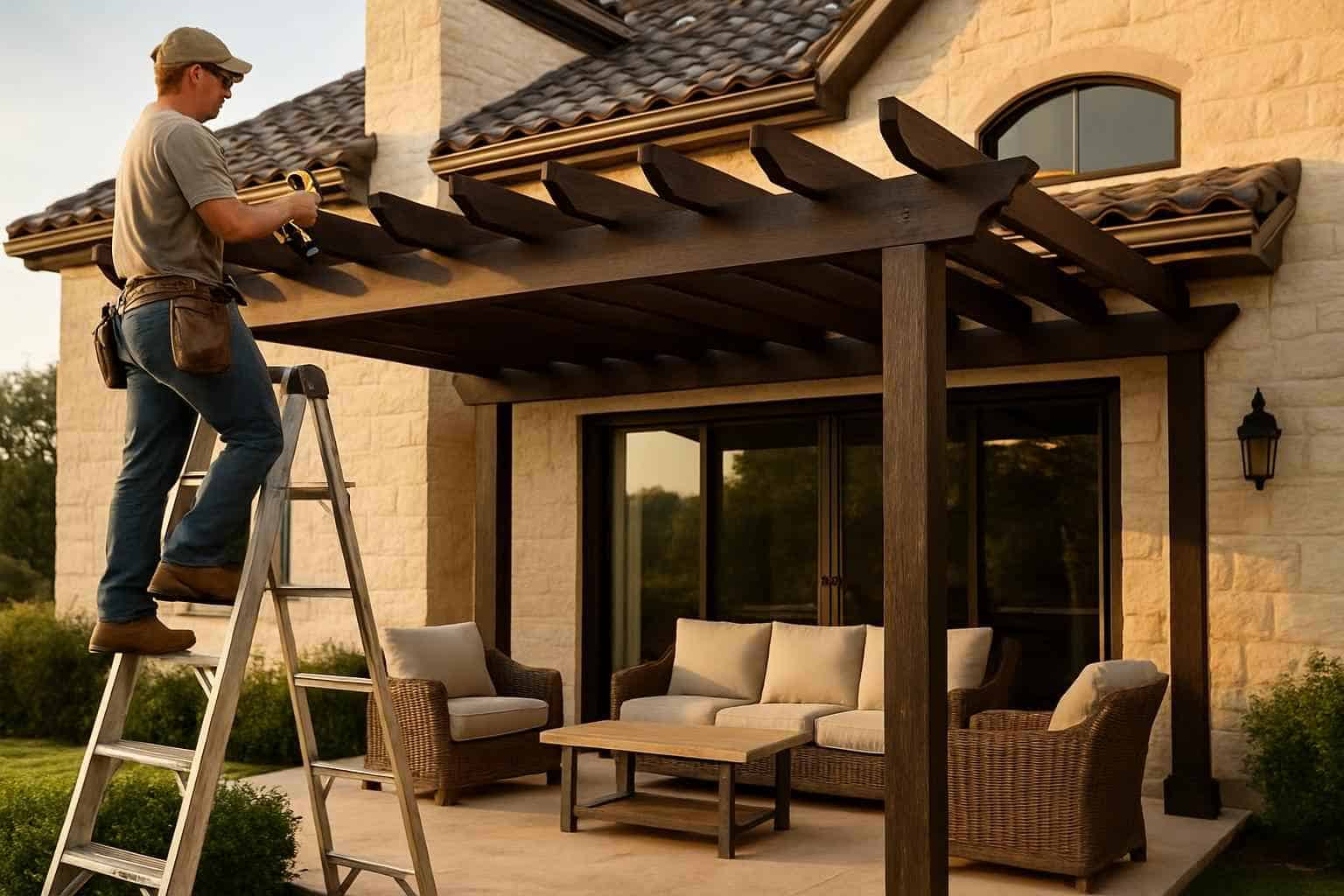 Attached Pergola Installer in Comfort TX