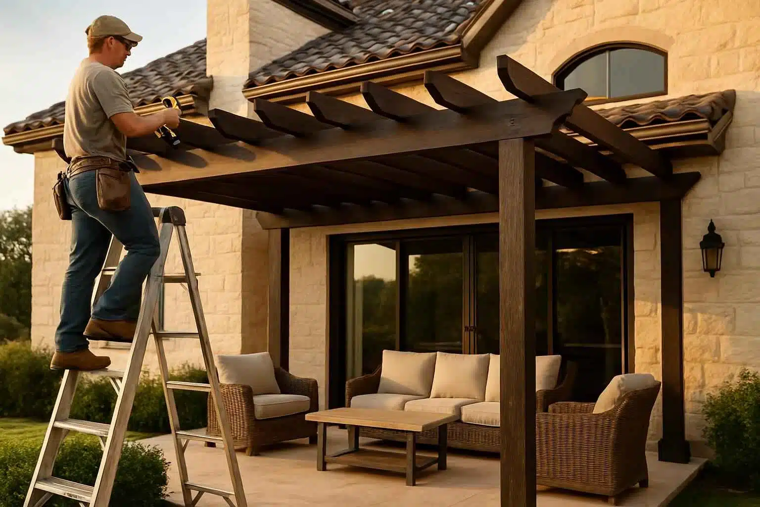 Attached Pergola Installer in Comfort TX