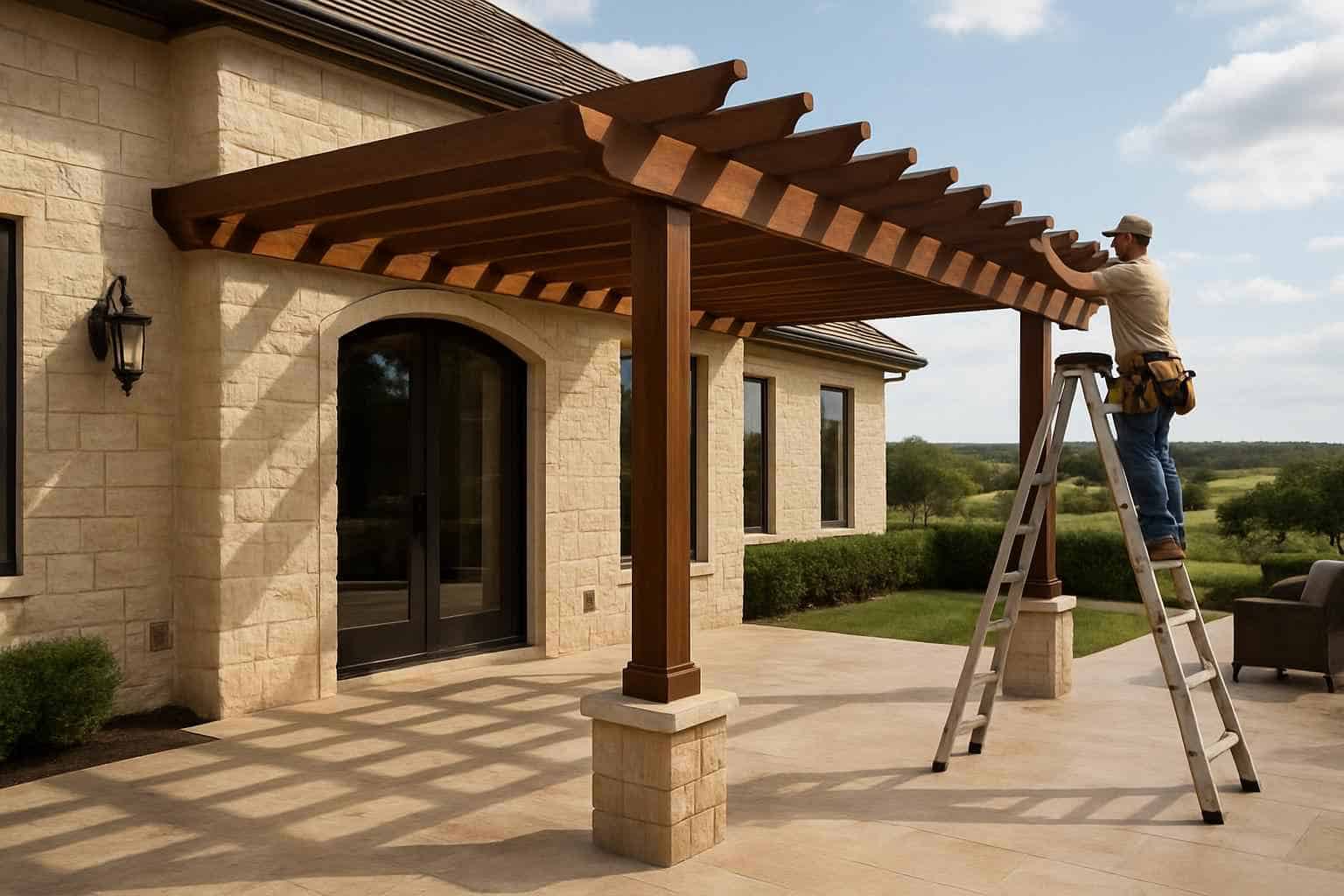 Attached Pergola Installer in Doss TX