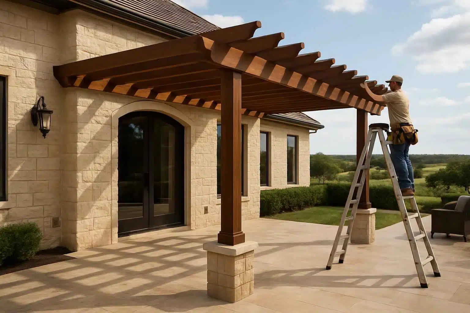 Attached Pergola Installer in Doss TX