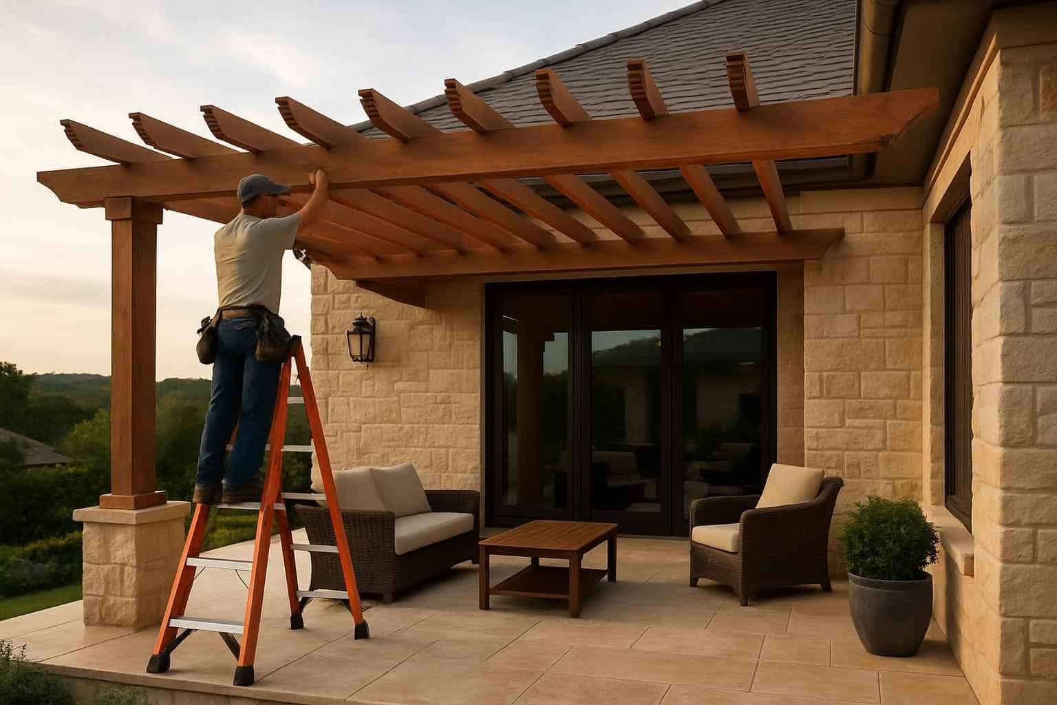 Attached Pergola Installer in Kerrville TX