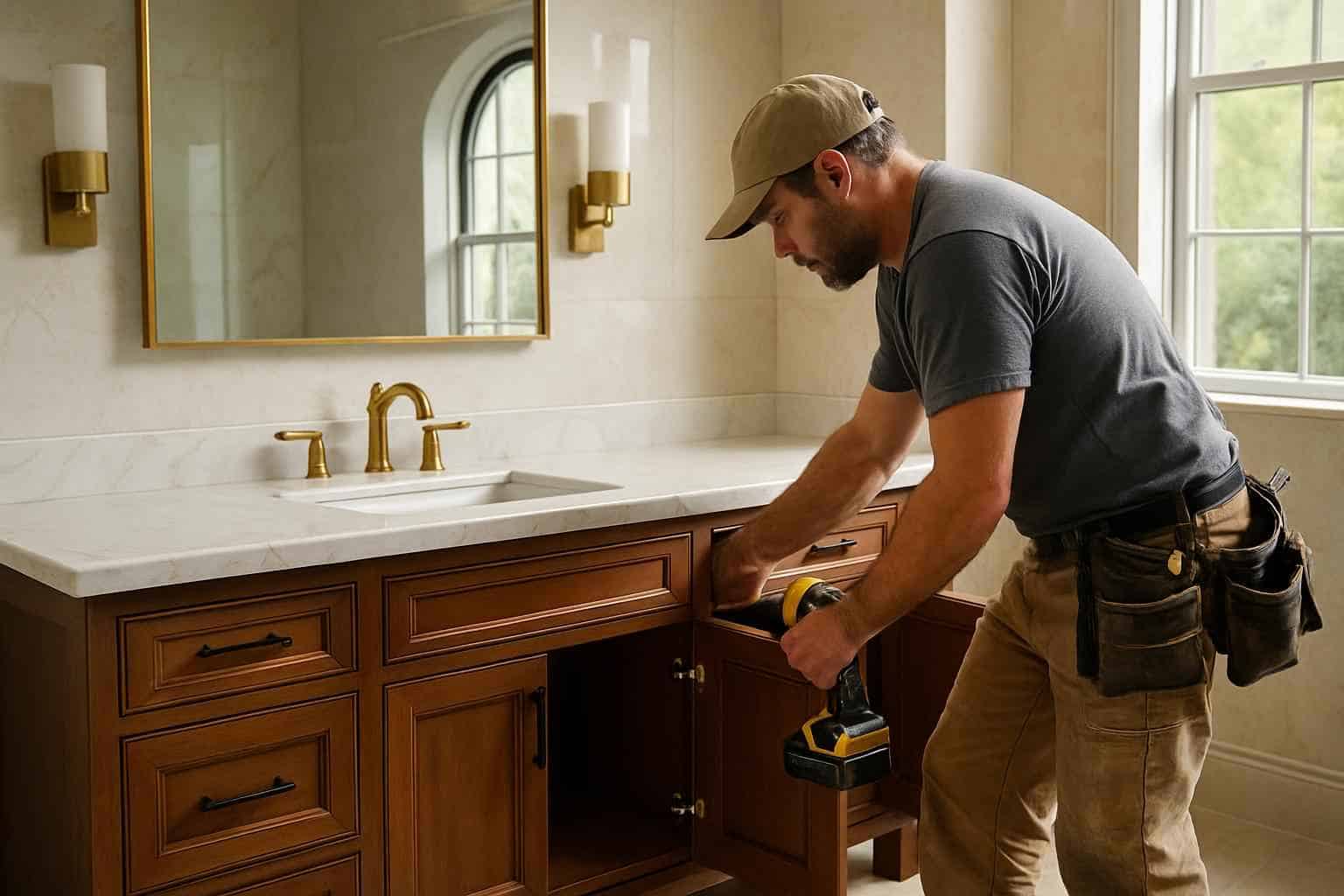 Bathroom Remodeling Contractor In Doss TX Bathroom Vanity Installation Service in Doss TX