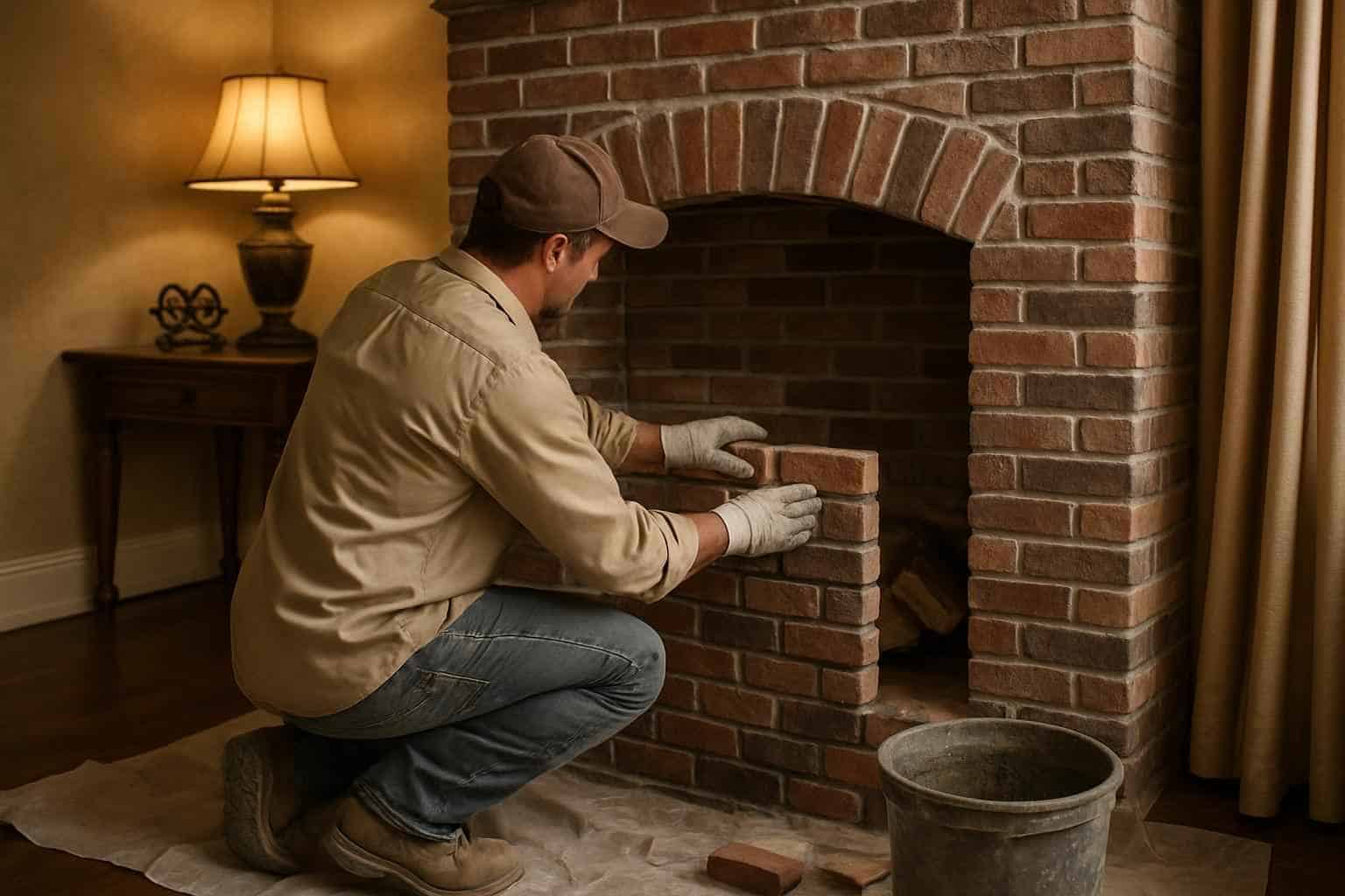 Brick Contractor In Harper TX Brick Fireplace Surround Installer in Harper TX