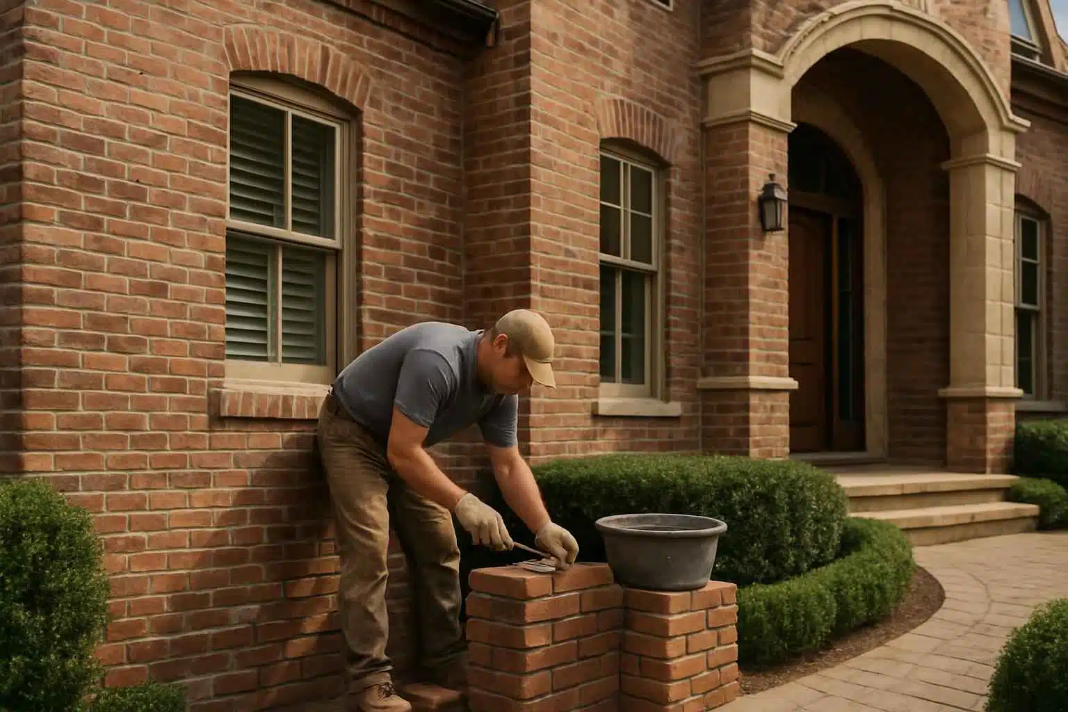 Brick Repair Service in Hye TX