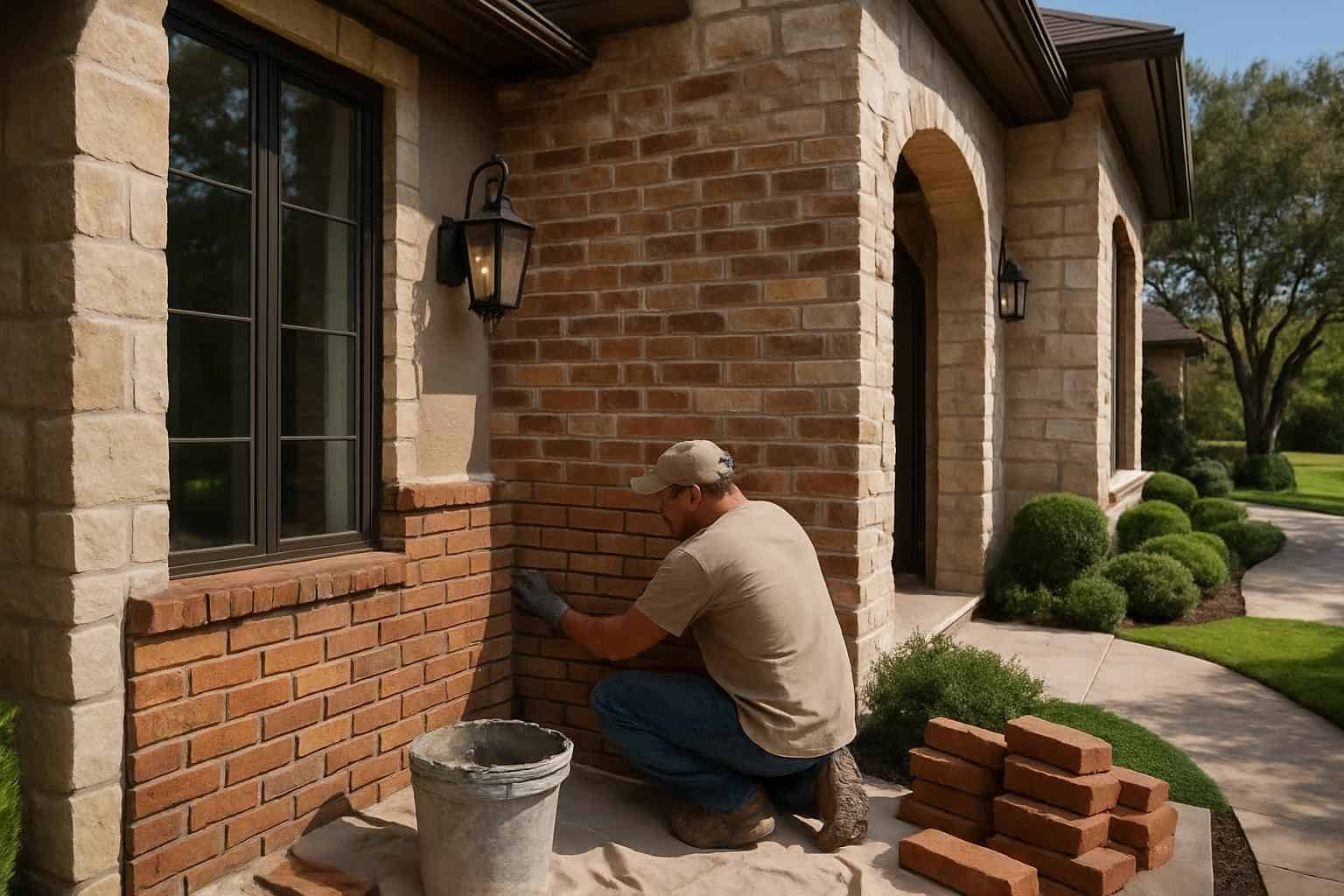 Brick Veneer Installation Service in Comfort TX
