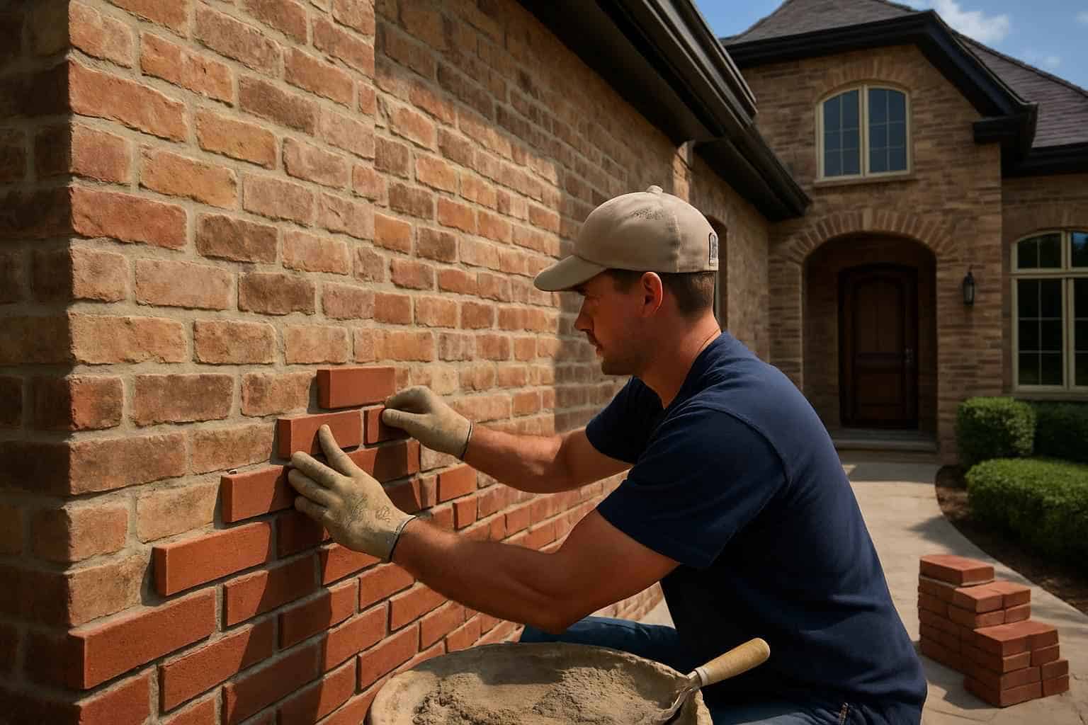 Brick Veneer Installation Service in Hye TX