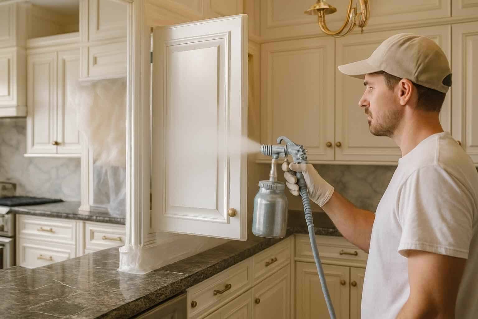 Cabinet Painting Service in Doss TX