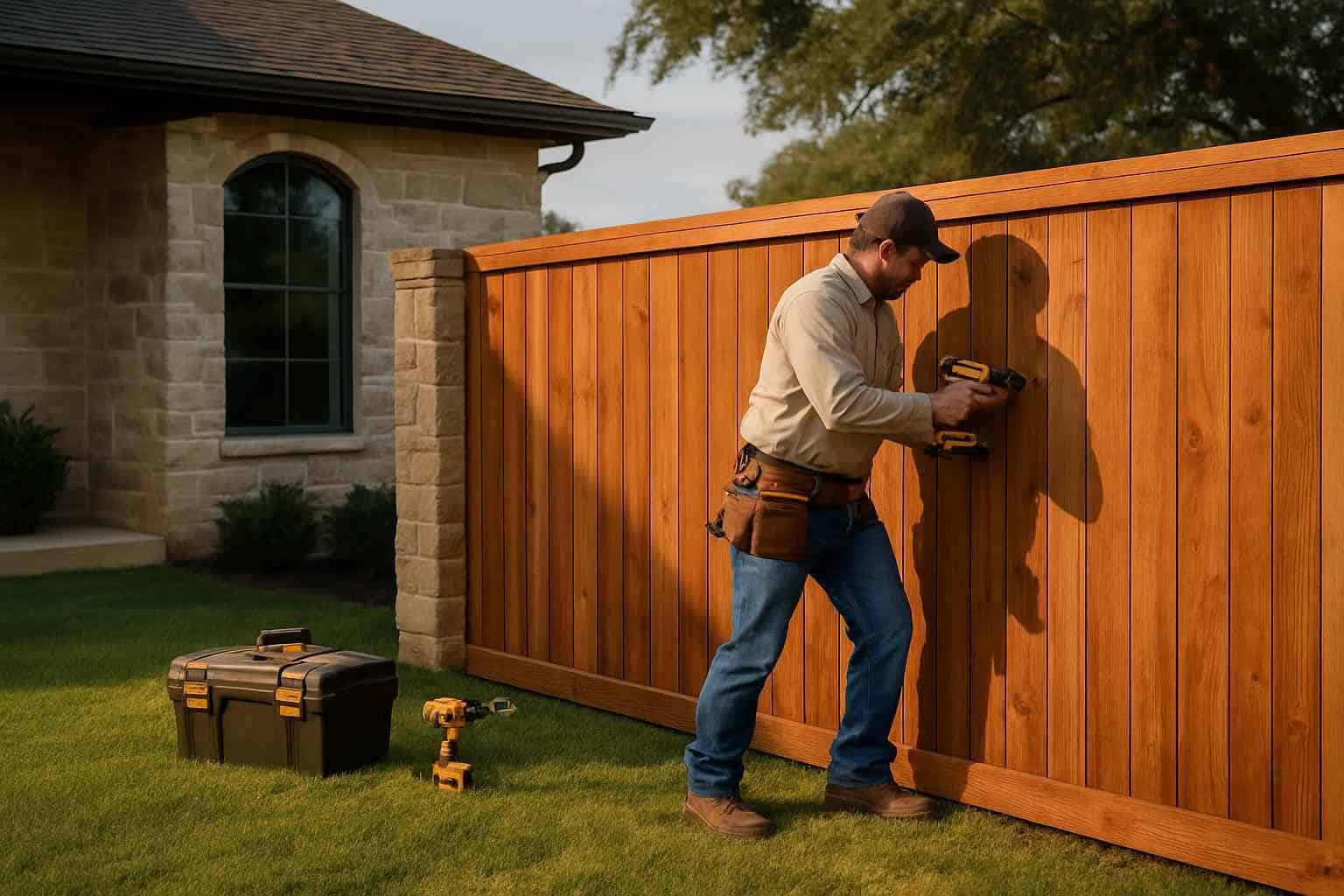 Cedar Fence Contractor in Harper TX
