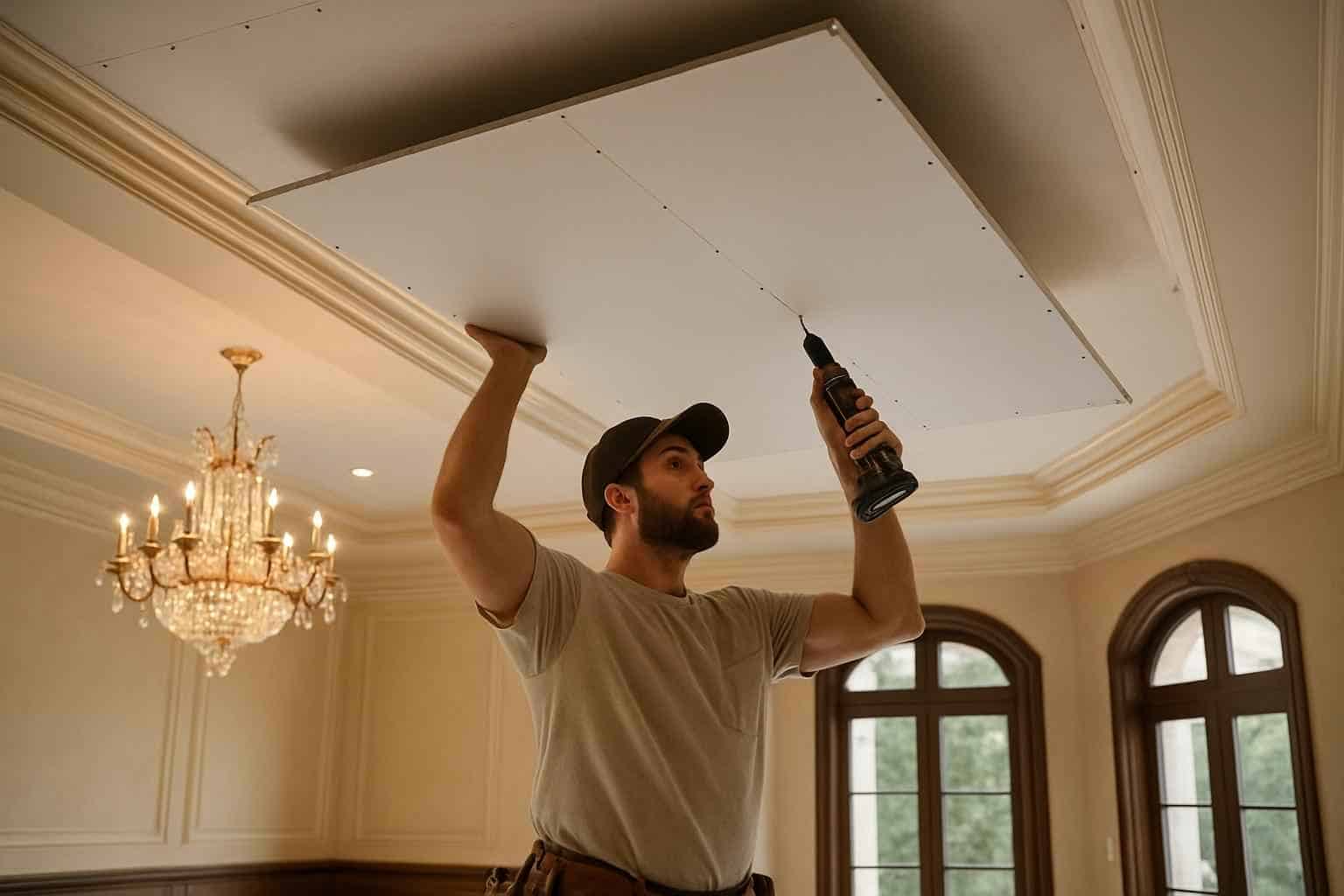 Ceiling Drywall Installation in Harper TX