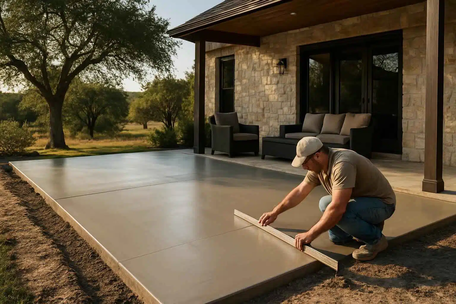 Concrete Patio Installation Service in Harper TX