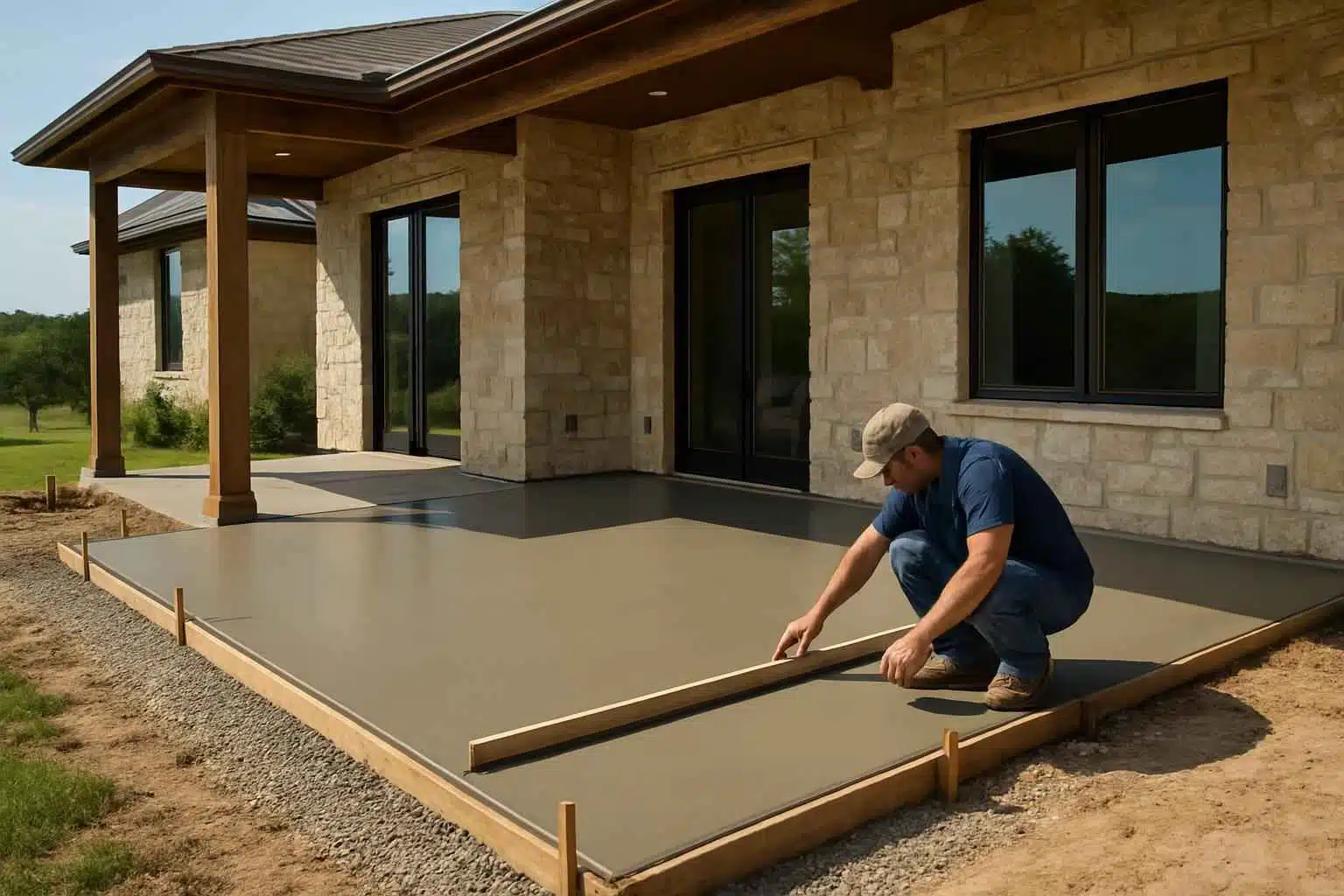 Concrete Patio Installation Service in Hye TX