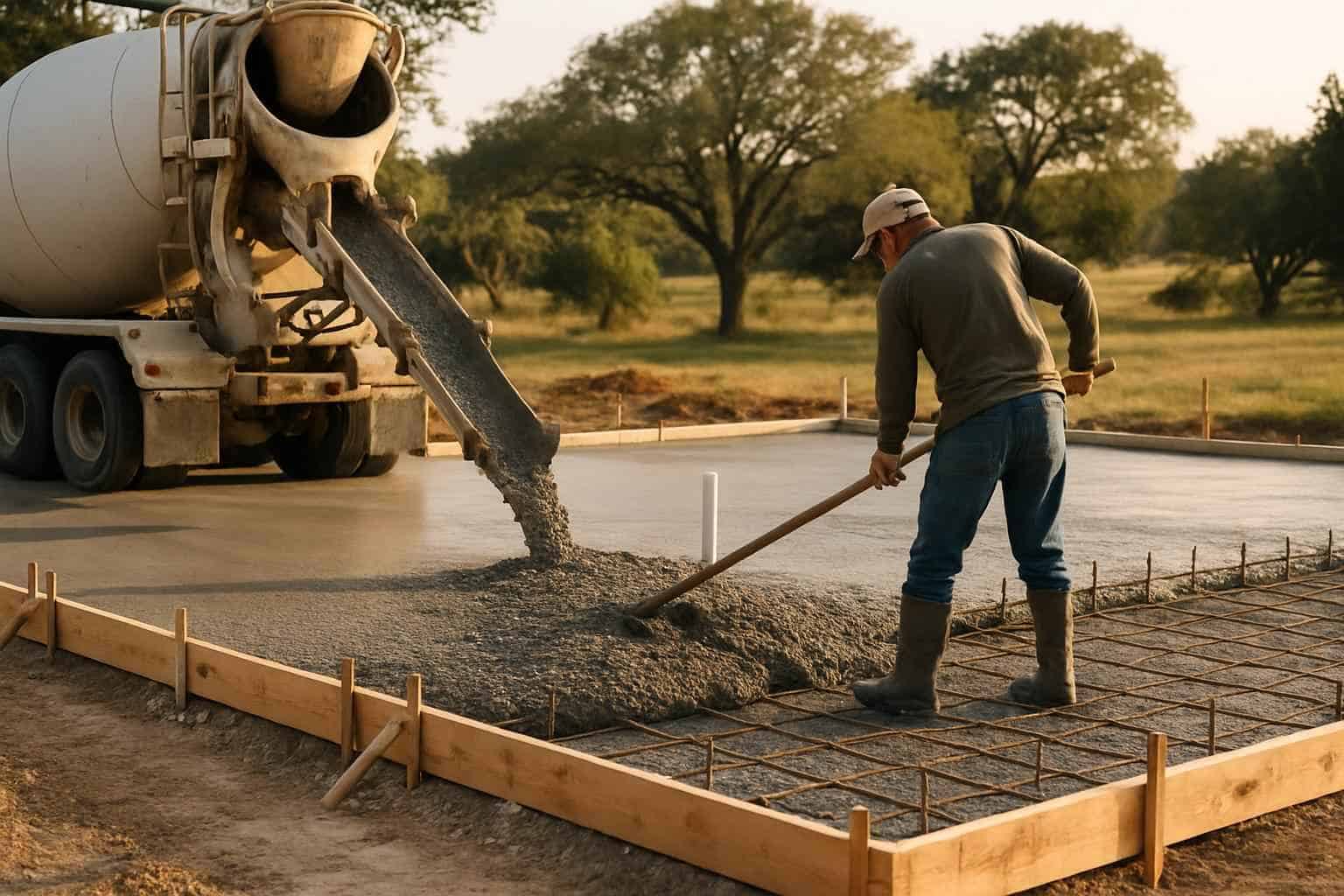 Concrete Slab Pouring Company in Comfort TX