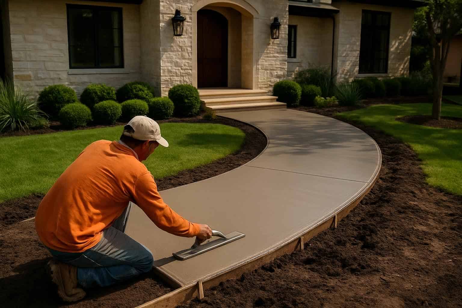 Concrete Walkway Contractor in Doss TX