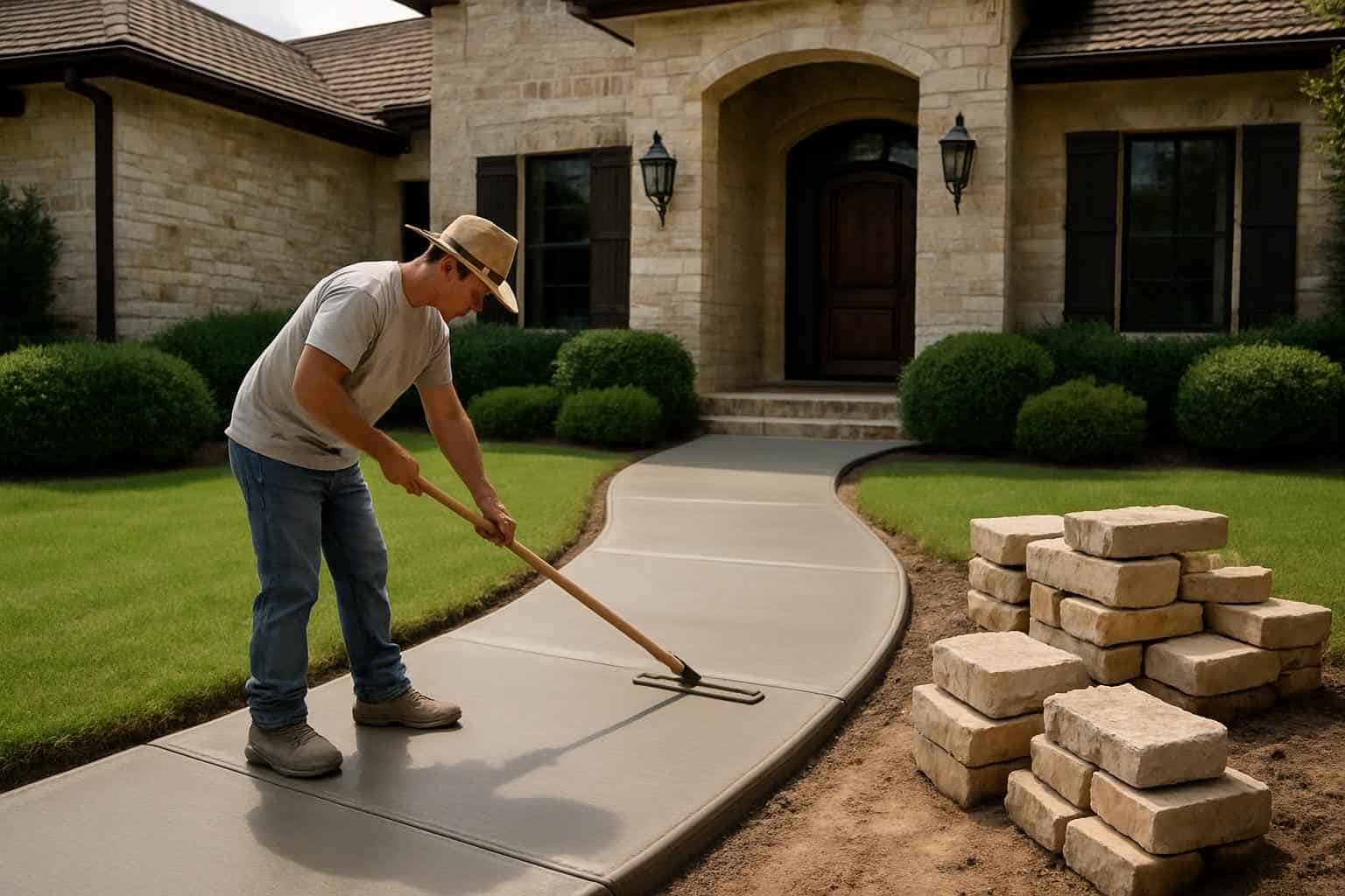 Concrete Walkway Contractor in Harper TX
