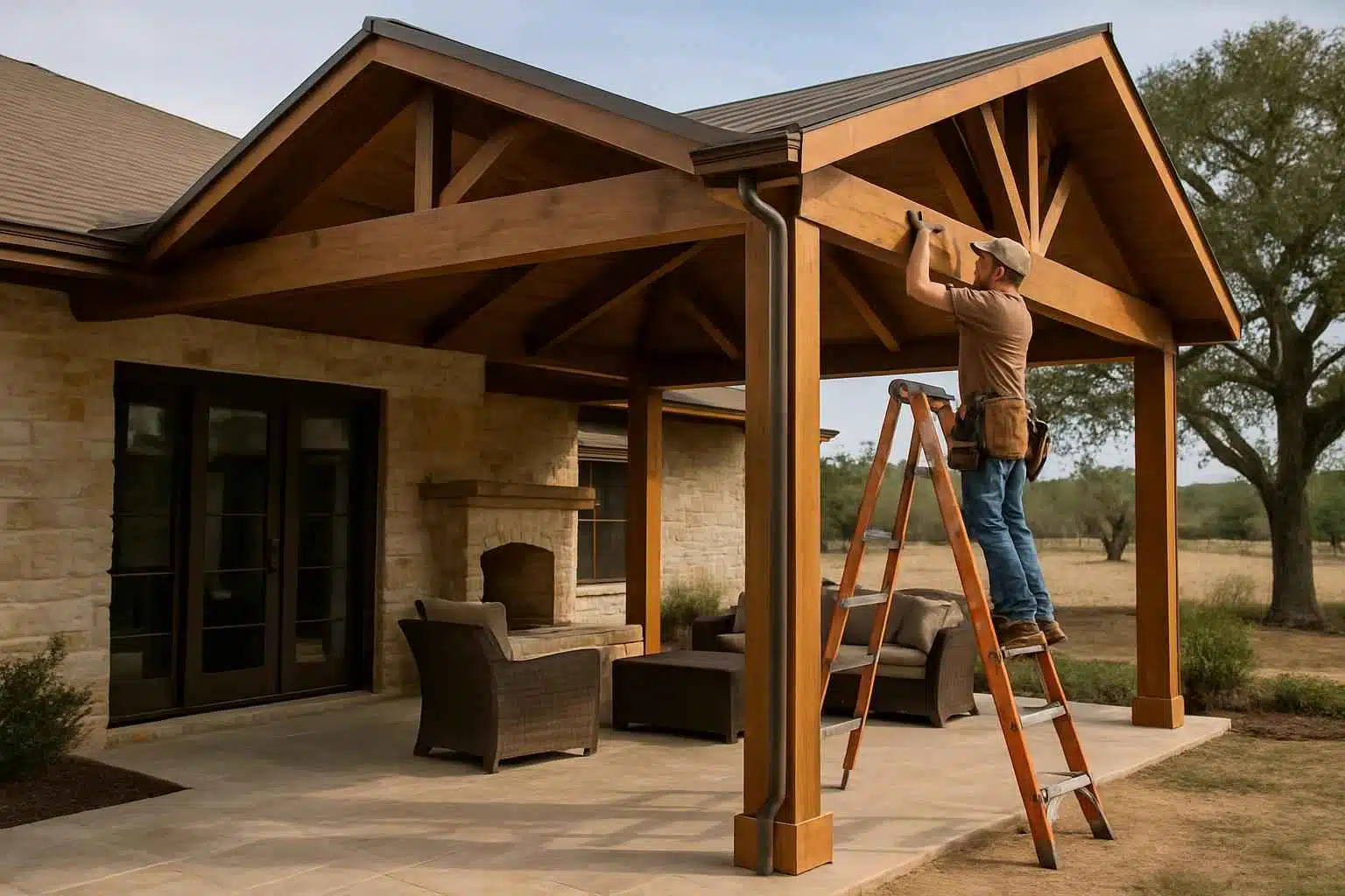 Covered Patio Contractor in Harper TX