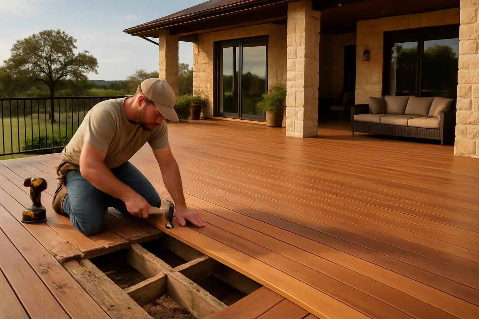 Deck Construction Contractor In Hye TX Deck Repair Service in Hye TX