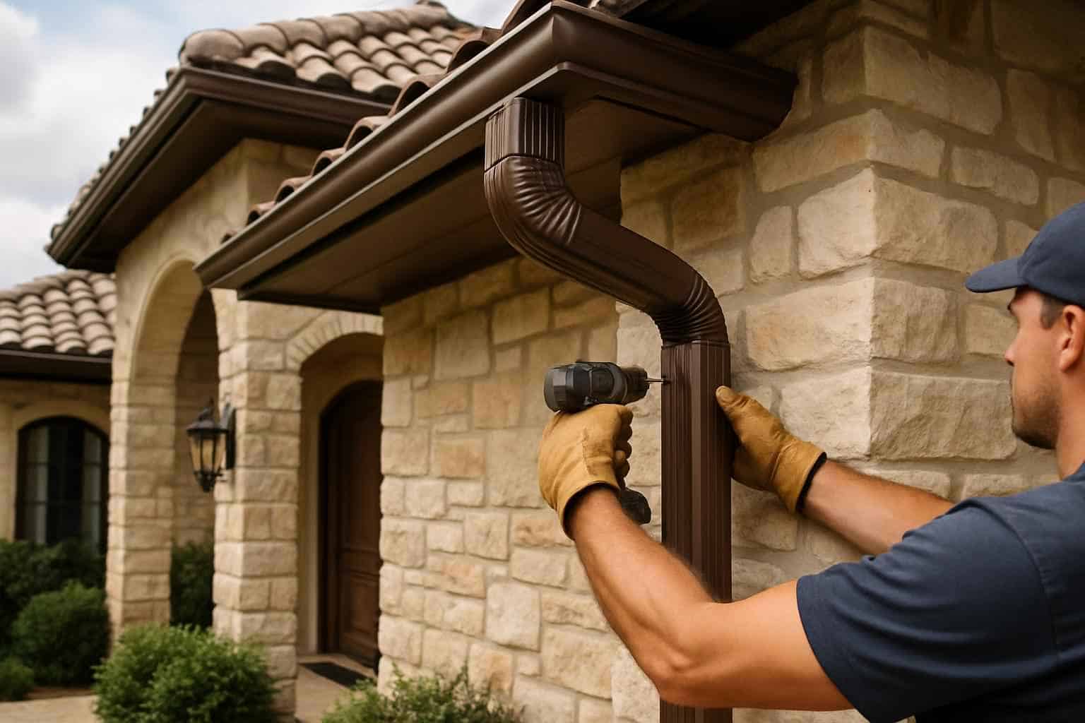 Downspout Installation Service in Hye TX
