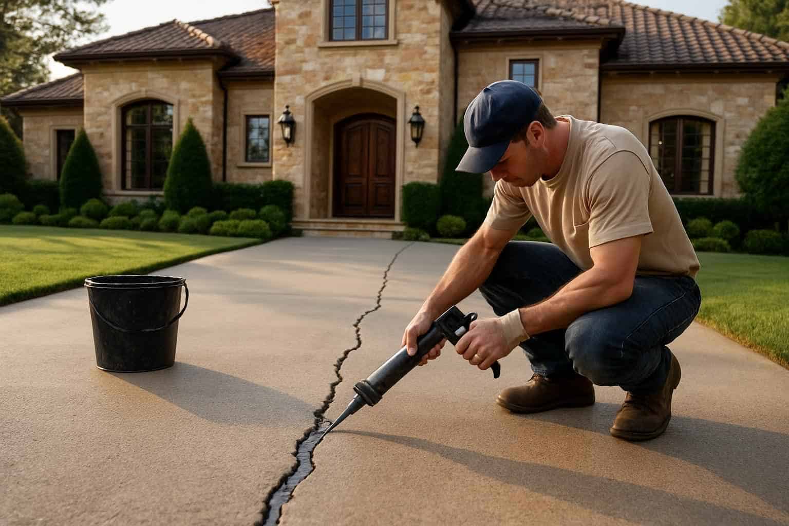Driveway Crack Repair Service in Doss TX