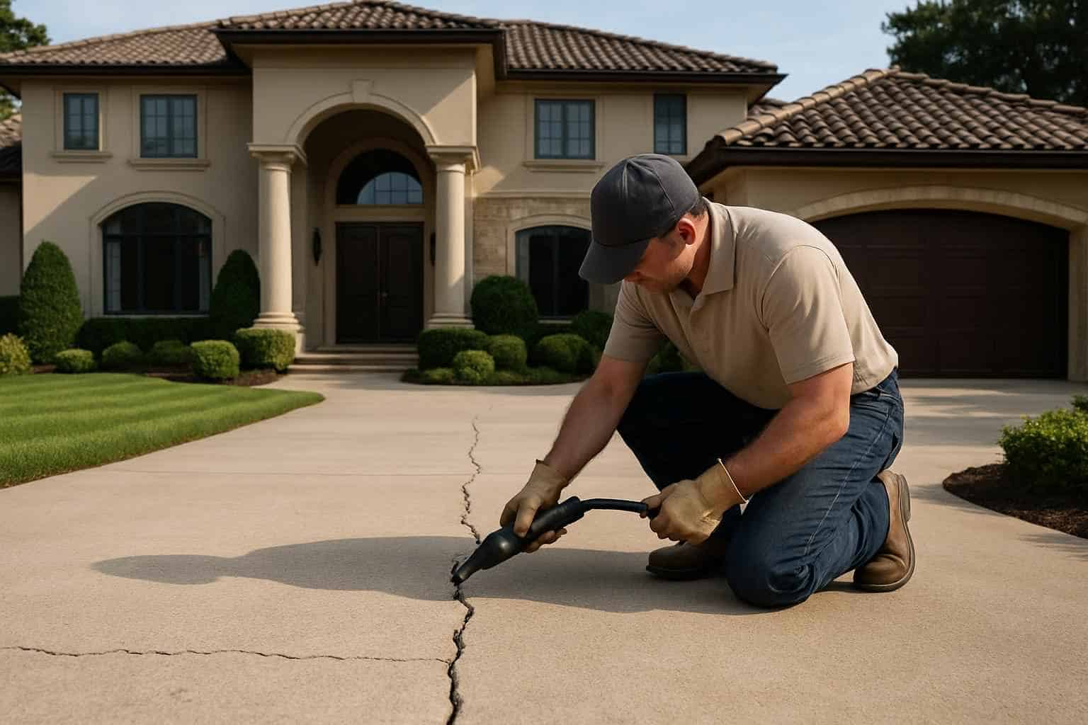 Driveway Crack Repair Service in Harper TX