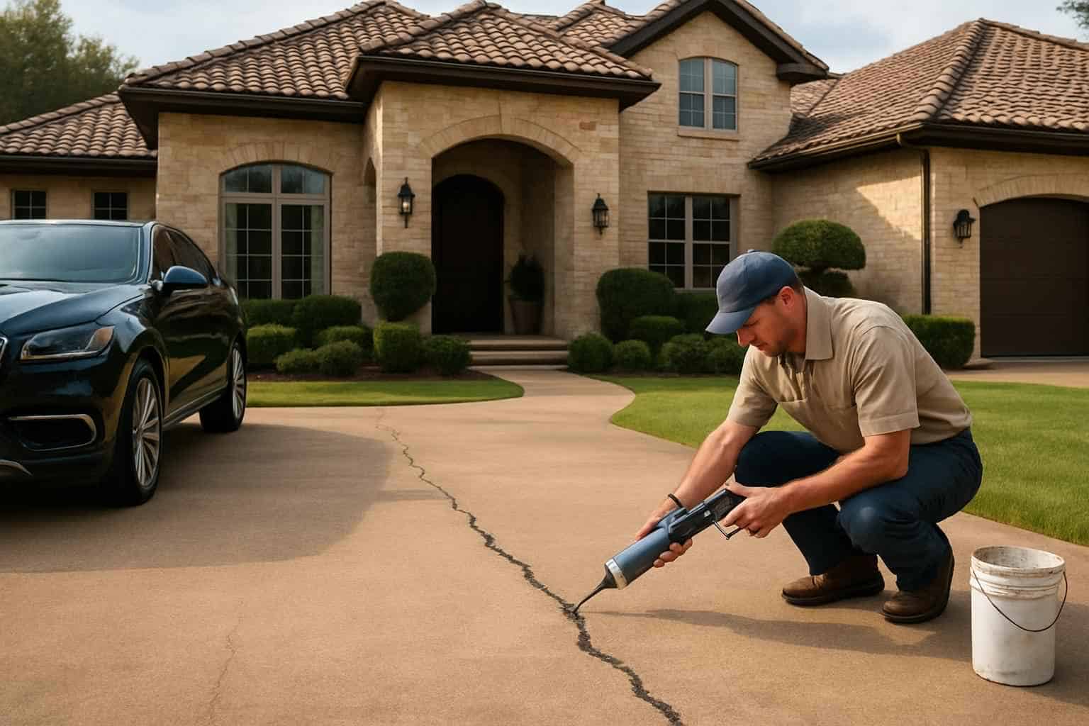 Driveway Crack Repair Service in Kerrville TX
