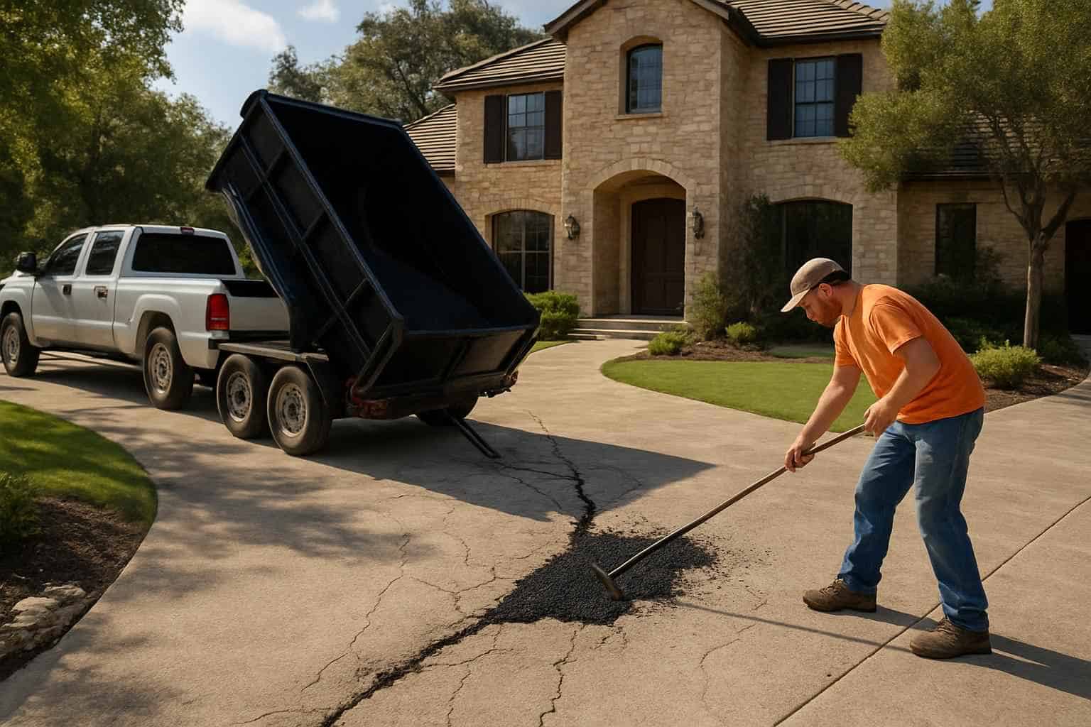 Concrete Driveway Contractor In Hye TX Driveway Repair Service in Hye TX