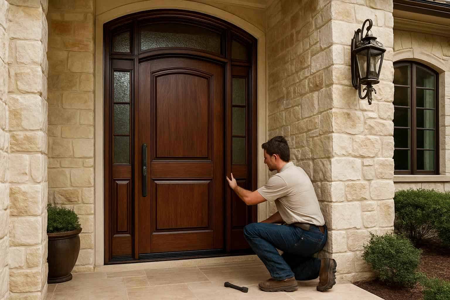Entry Door Installation Contractor in Comfort TX