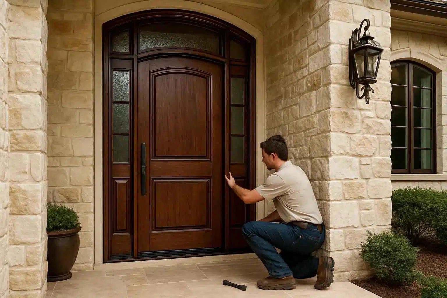 Entry Door Installation Contractor in Comfort TX