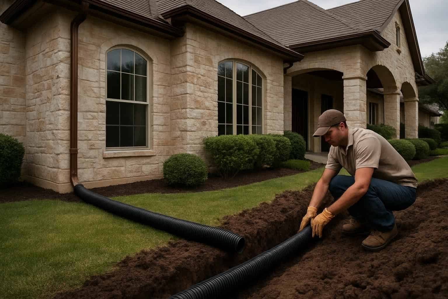 Foundation Drainage Correction Service in Comfort TX