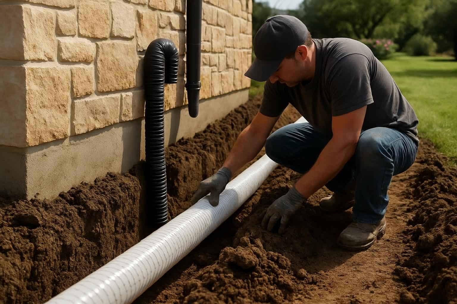 Foundation Drainage Correction Service in Harper TX