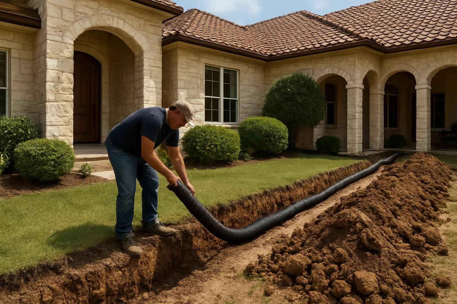 Foundation Drainage Correction Service in Kerrville TX