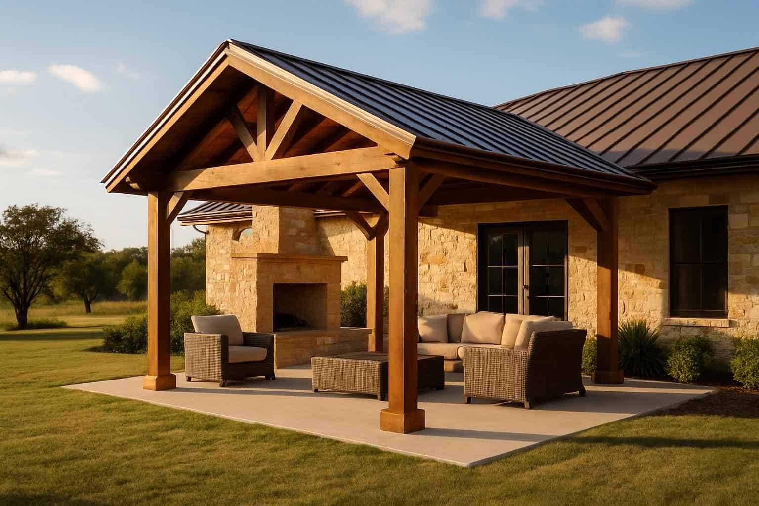 Freestanding Patio Cover Contractor in Harper TX