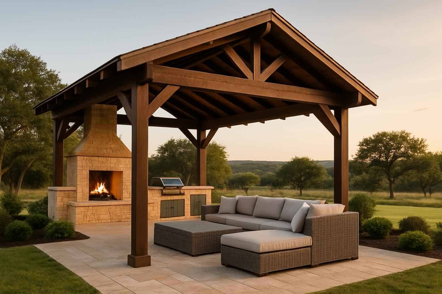 Freestanding Patio Cover Contractor in Hye TX