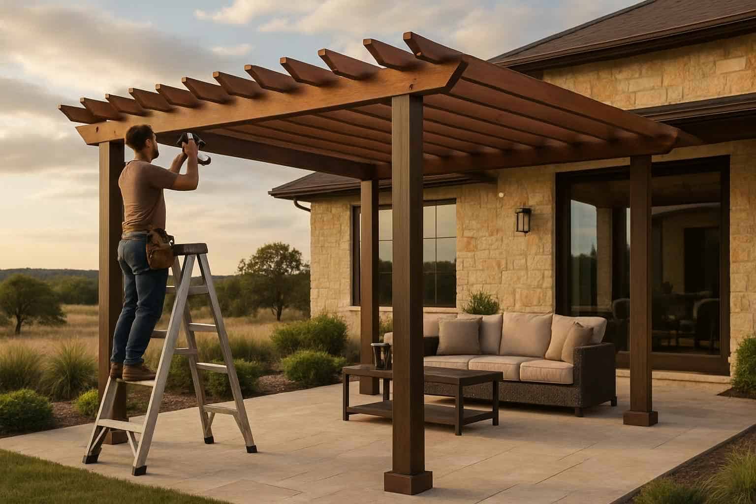 Freestanding Pergola Installer in Doss TX