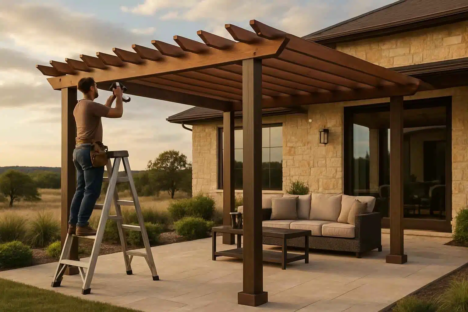 Freestanding Pergola Installer in Doss TX