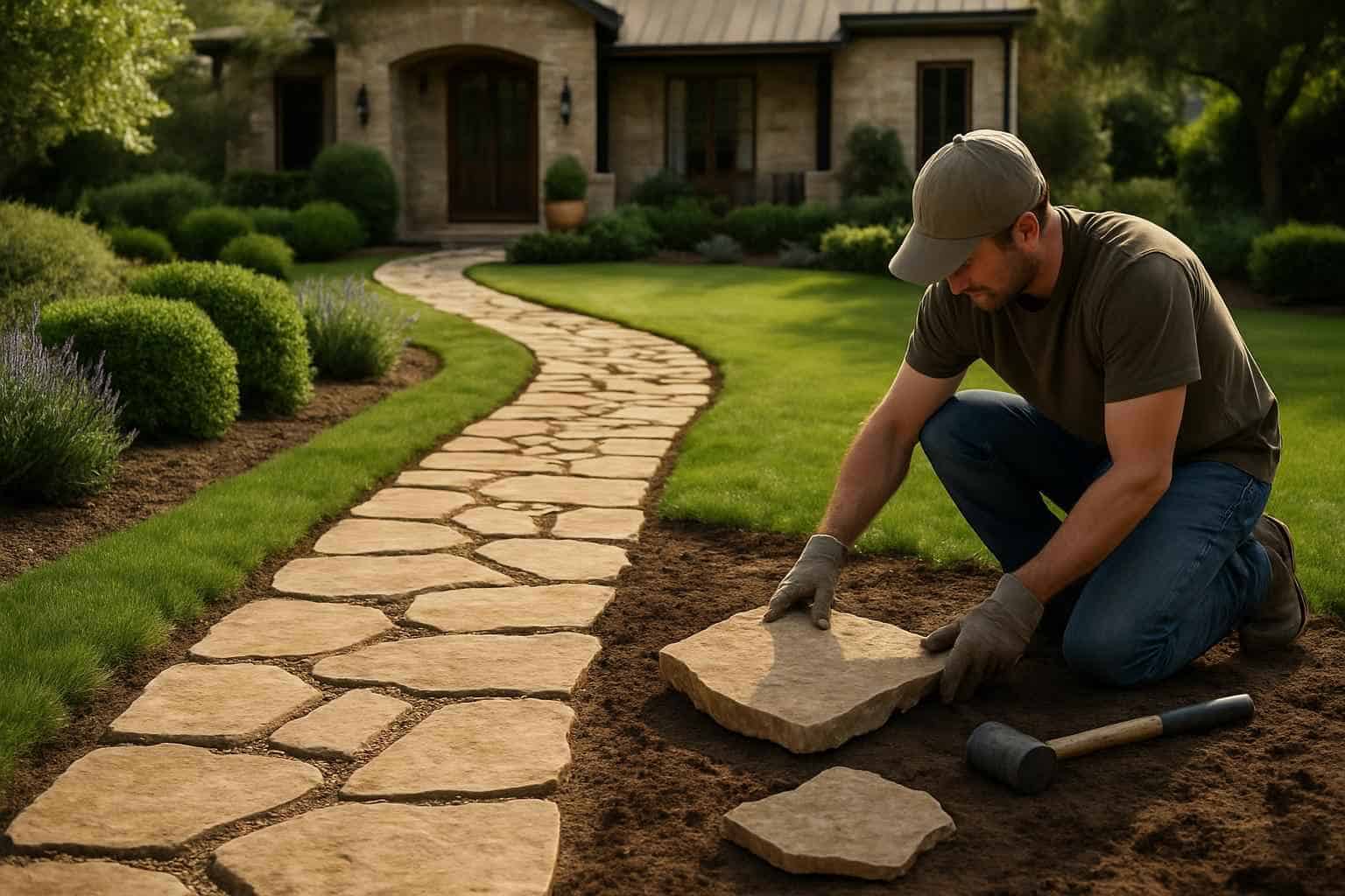 Garden Path Installation Service in Harper TX