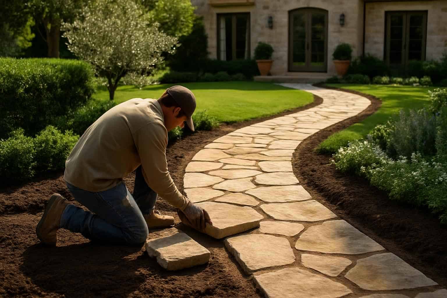 Garden Path Installation Service in Hye TX