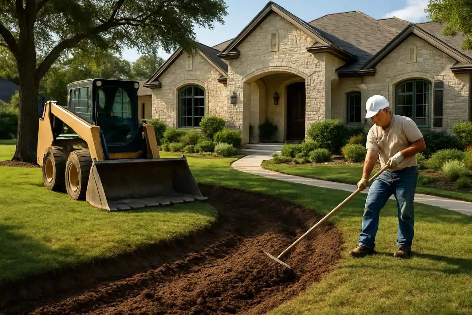 Grading Swale Contractor in Comfort TX