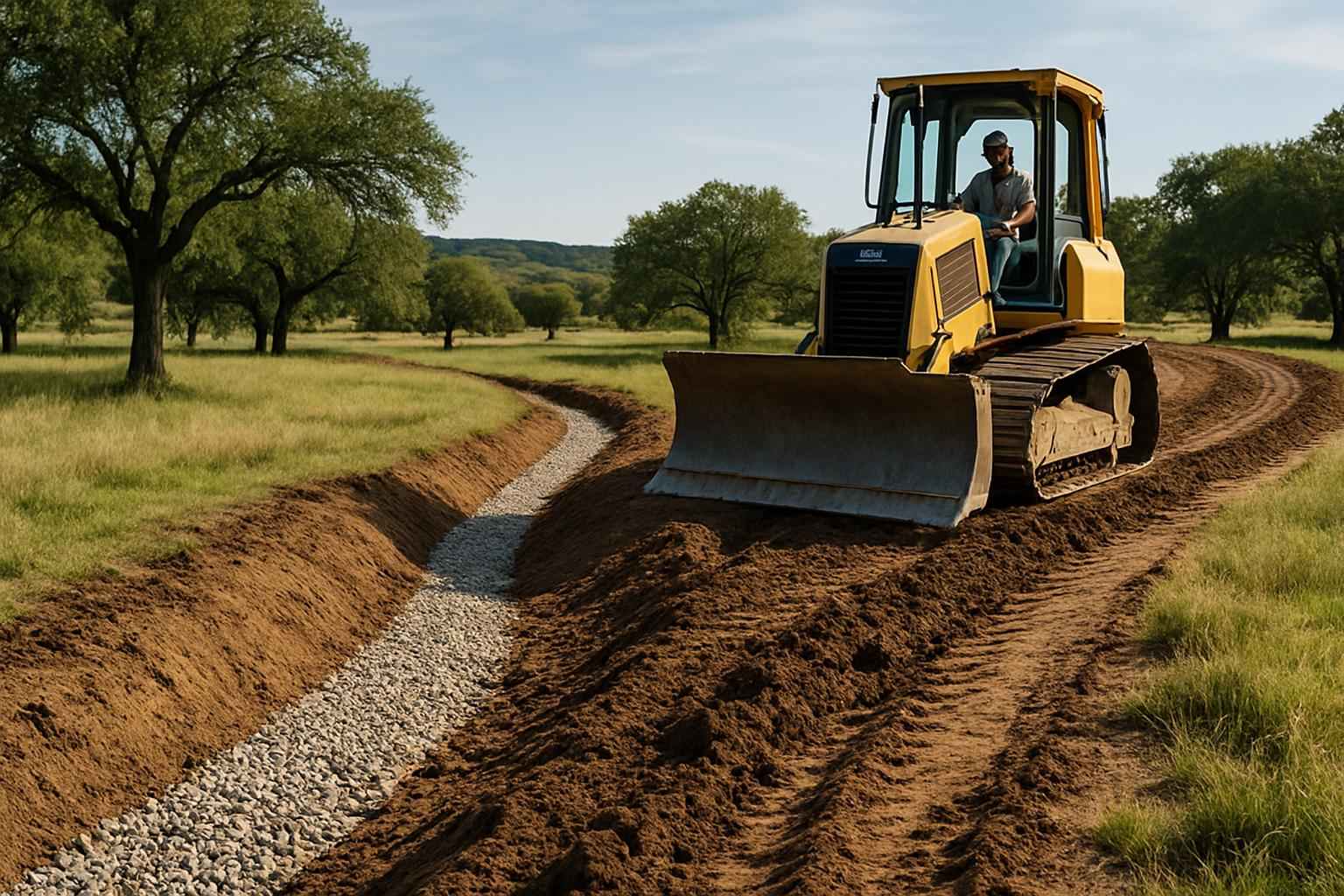 Grading Swale Contractor in Doss TX