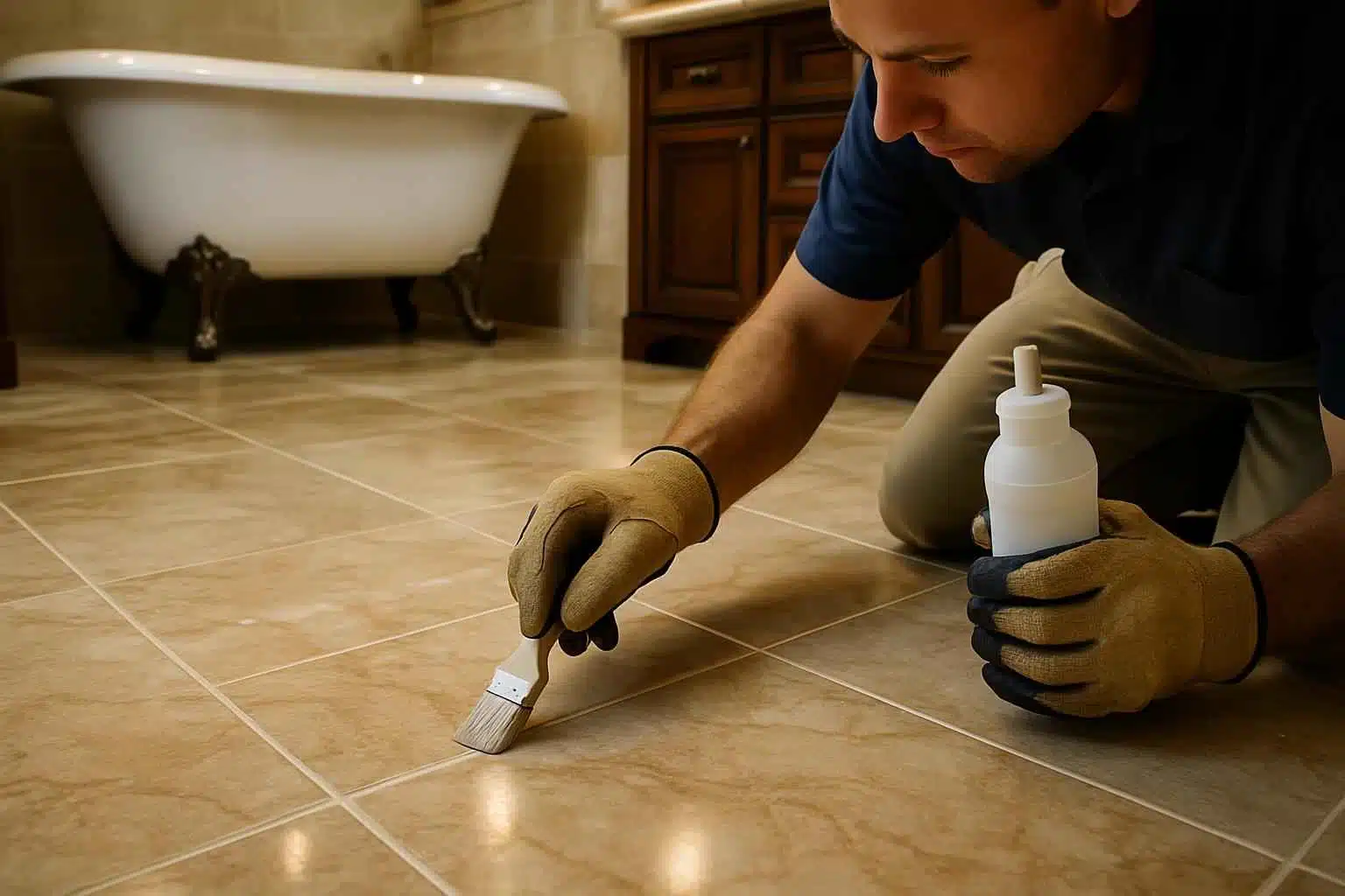 Grout Repair Sealing Service in Hye TX