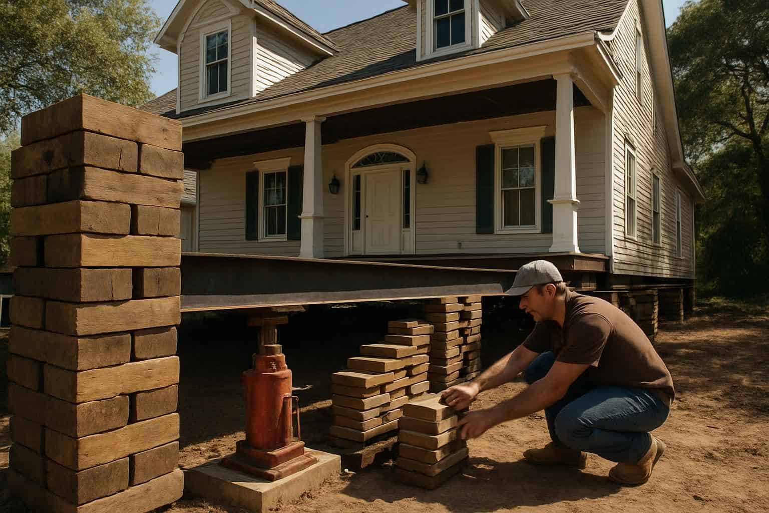 House Lifting Shimming Contractor in Comfort TX