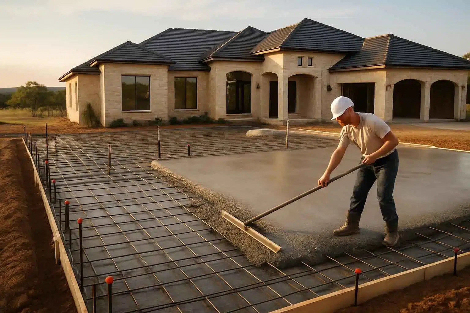 Concrete Slabs Foundations Contractor In Doss TX House Slab Foundation Contractor in Doss TX