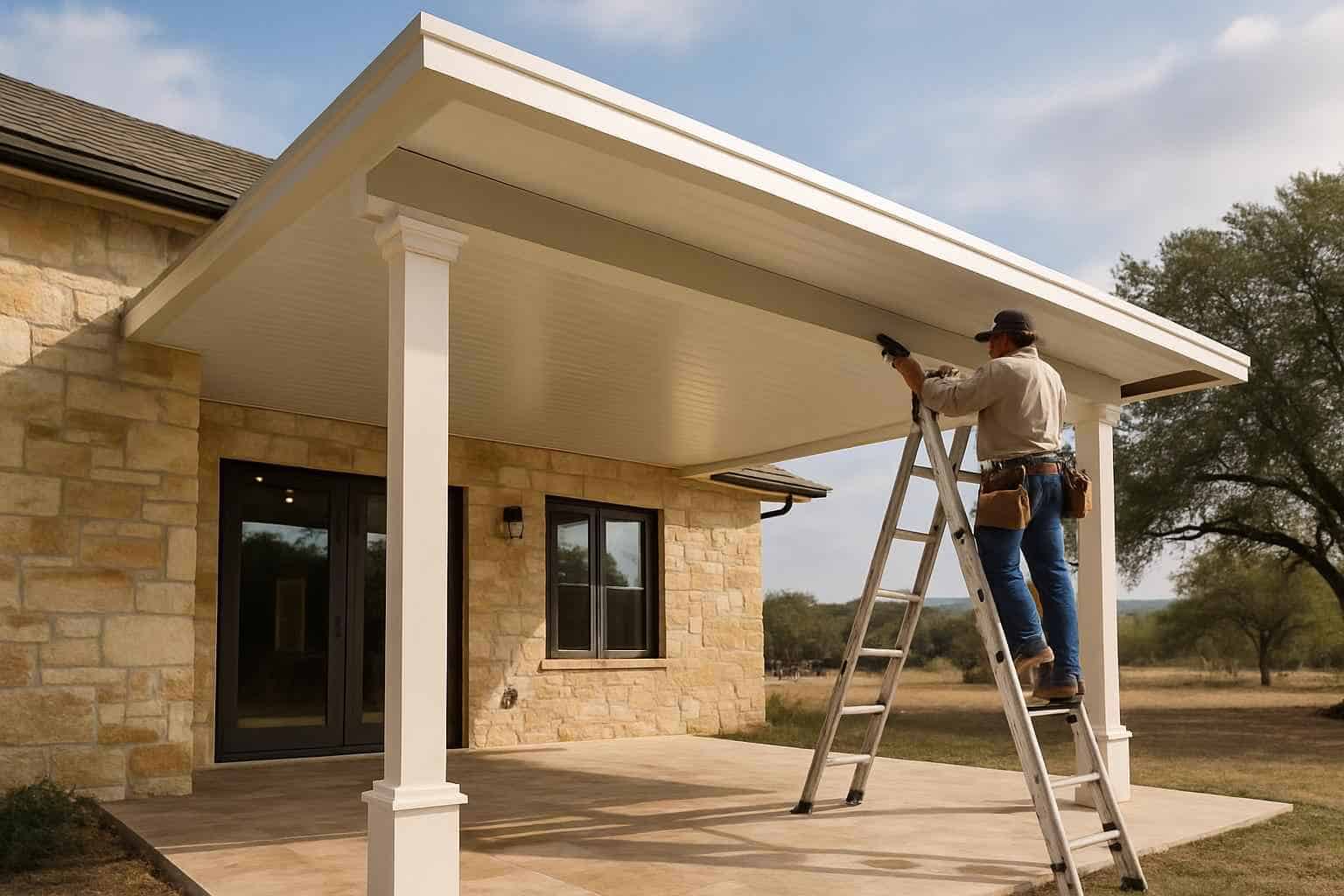 Insulated Patio Cover Installation in Harper TX