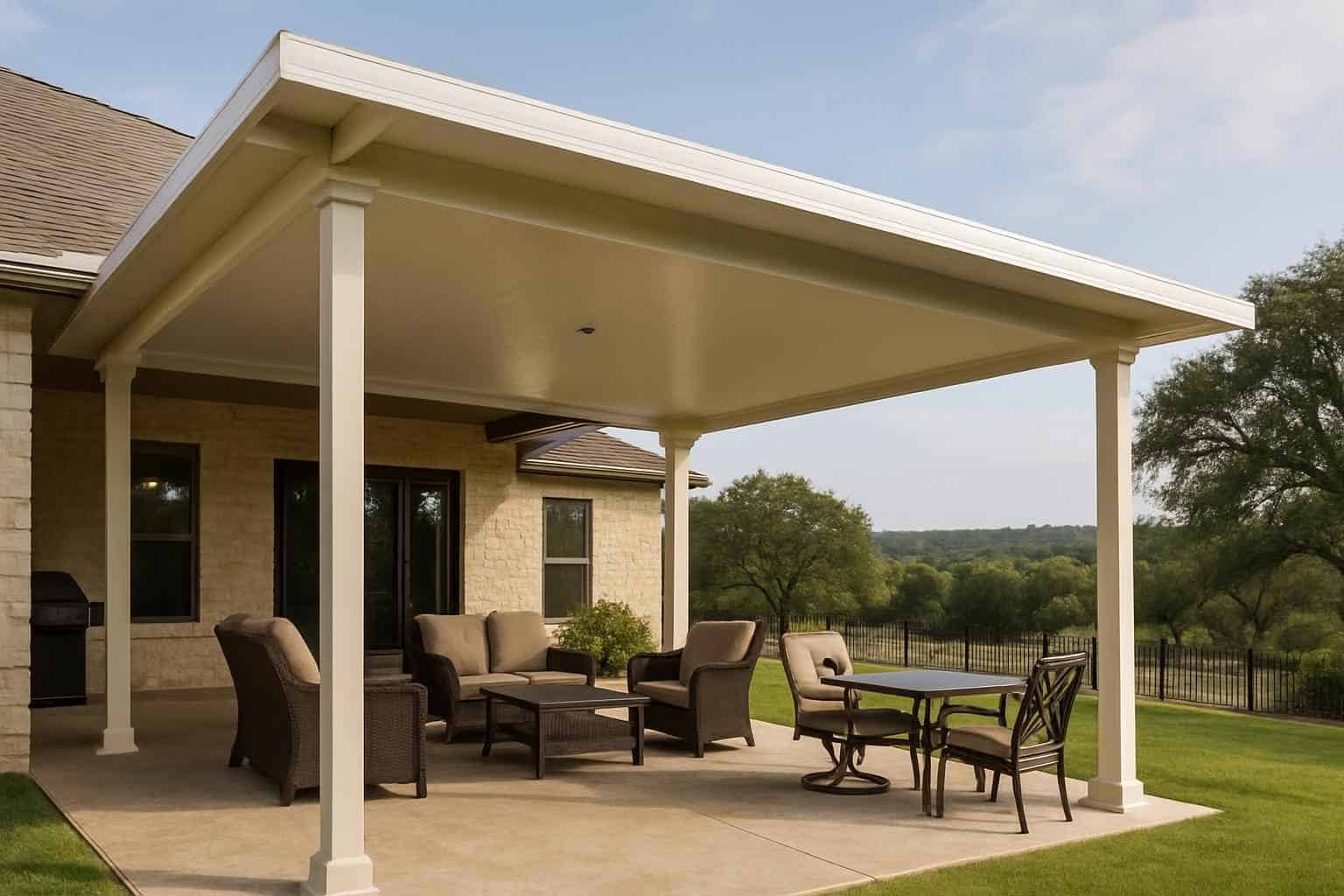 Insulated Patio Cover Installation in Kerrville TX