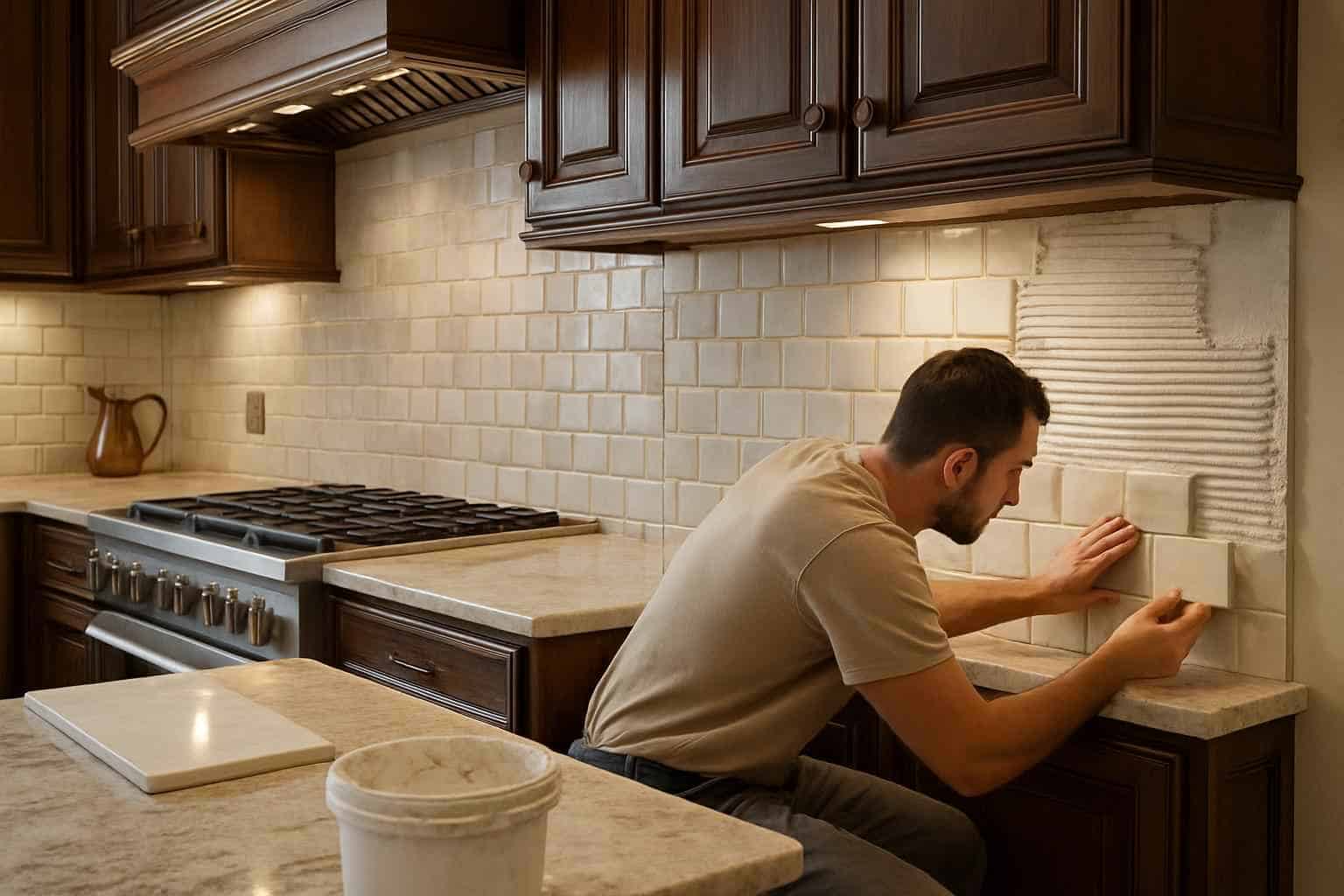 Kitchen Backsplash Tile Installer in Comfort TX