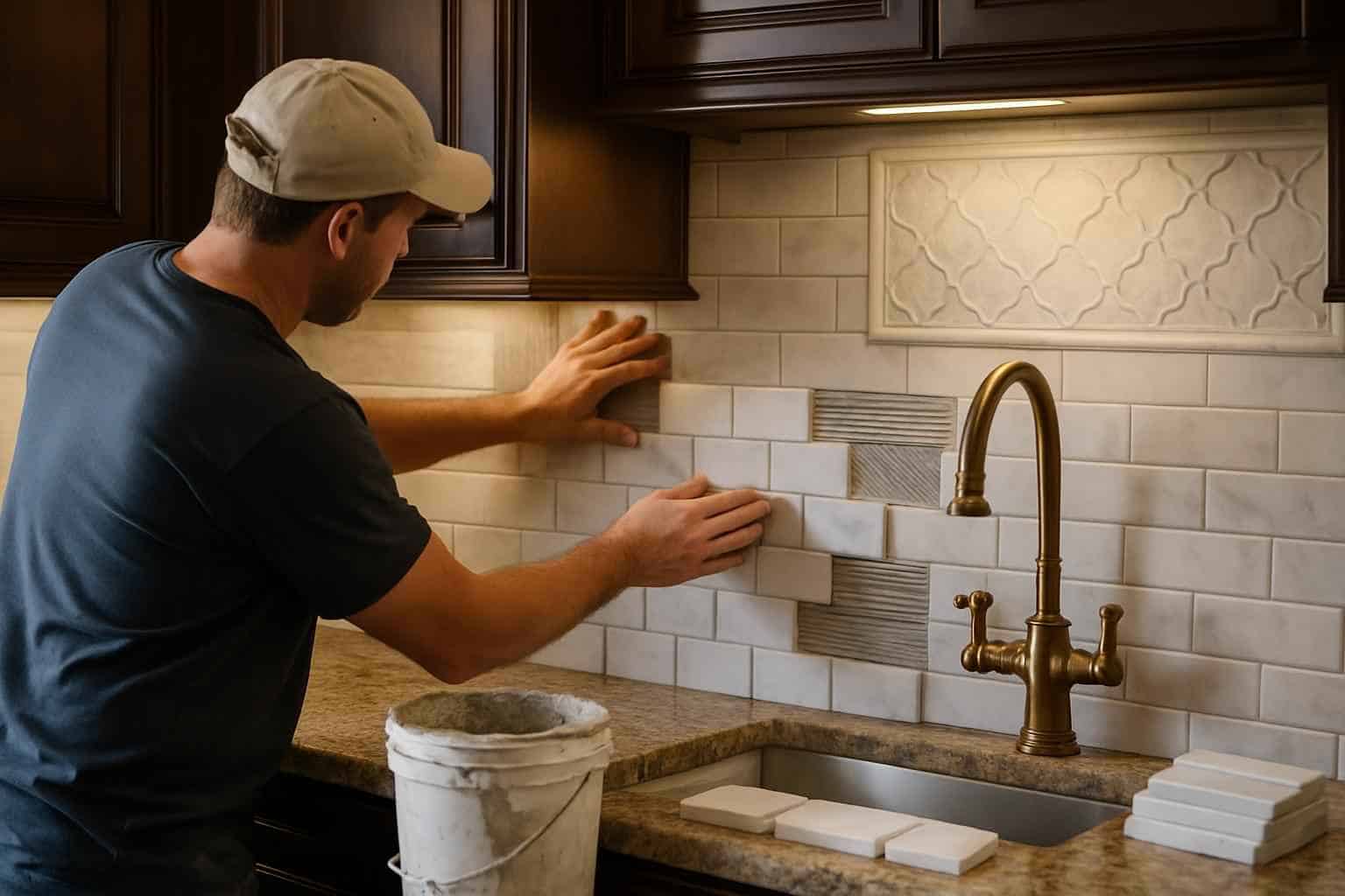 Kitchen Backsplash Tile Installer in Doss TX
