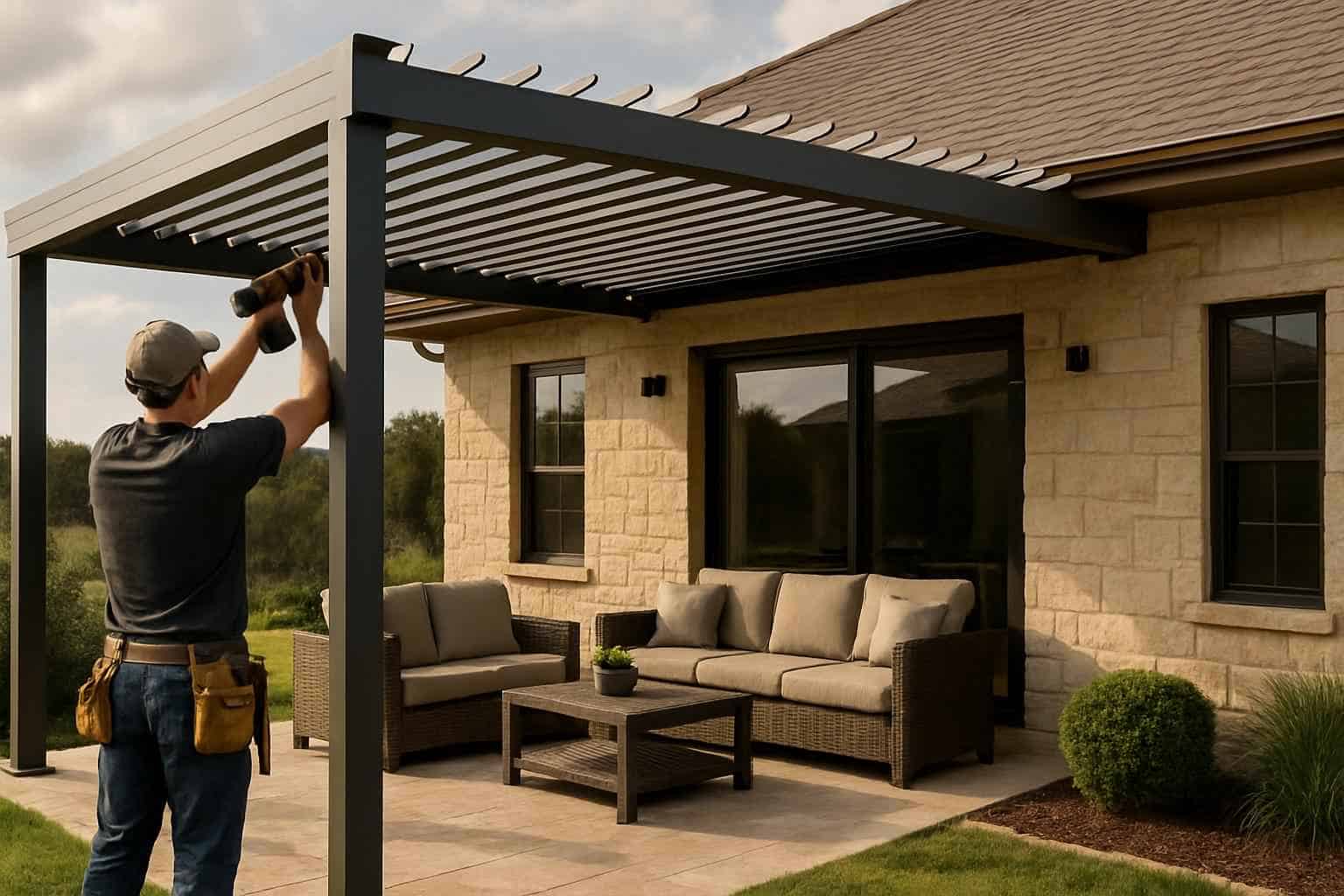 Louvered Patio Cover Installer in Harper TX
