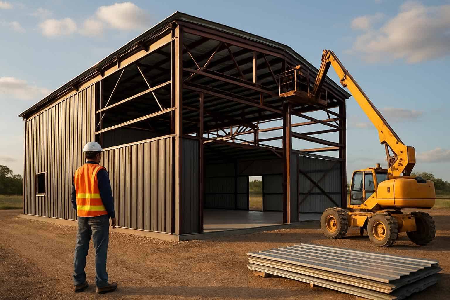 Metal Building Construction Company in Hye TX