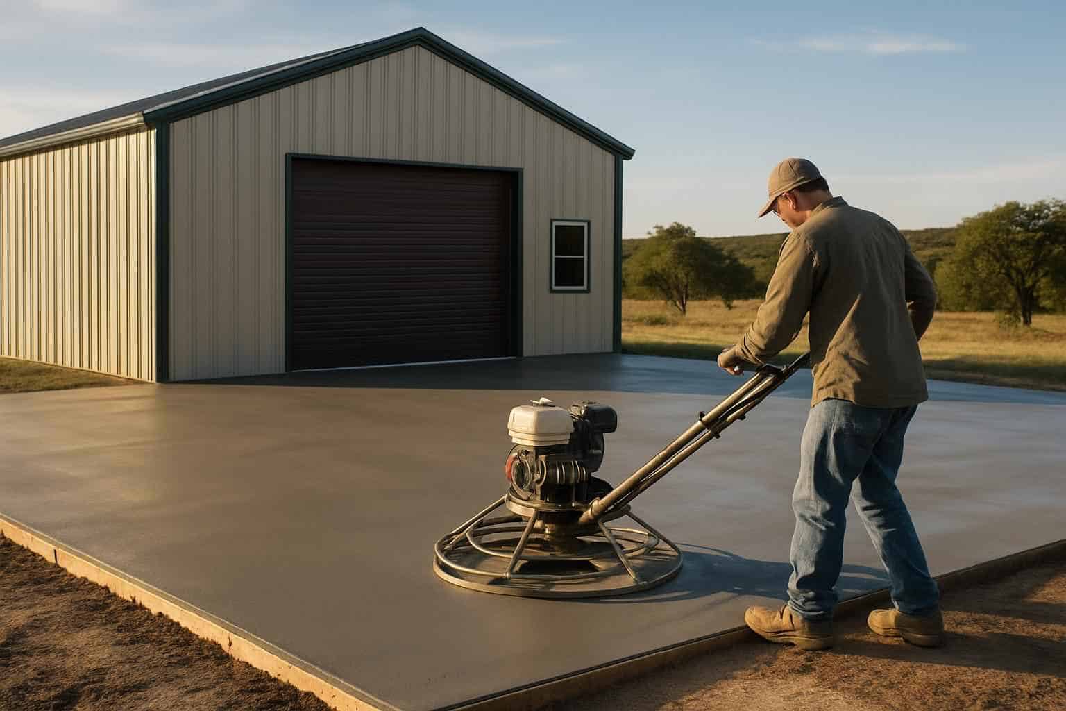 Metal Building Slab Contractor in Harper TX