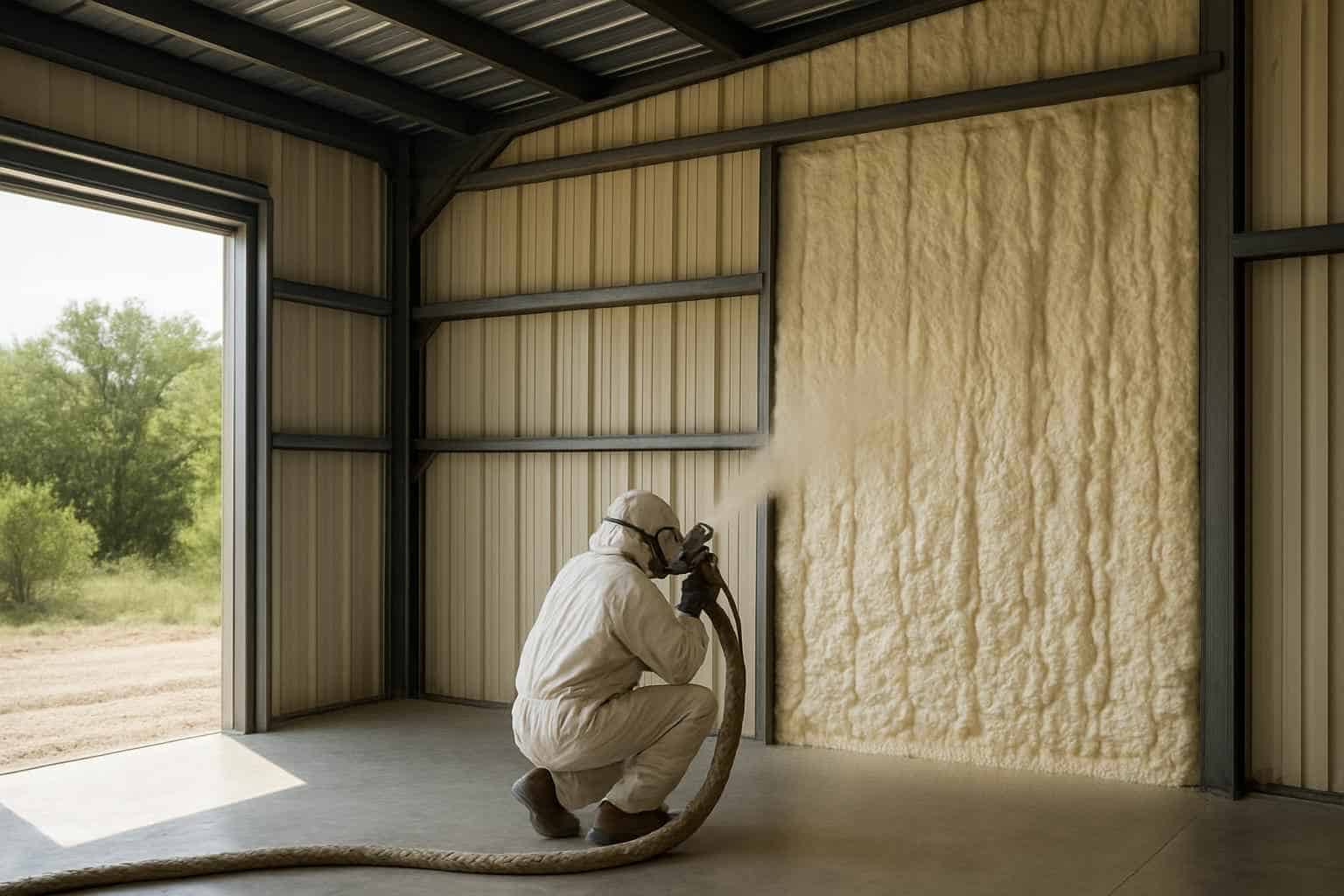 Metal Building Spray Foam Contractor in Comfort TX