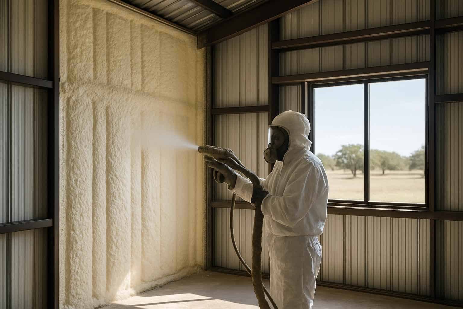 Metal Building Spray Foam Contractor in Harper TX